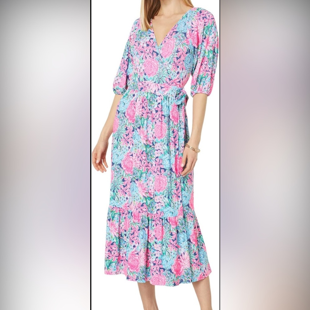 Lilly Pulitzer midi Brantley wrap dress